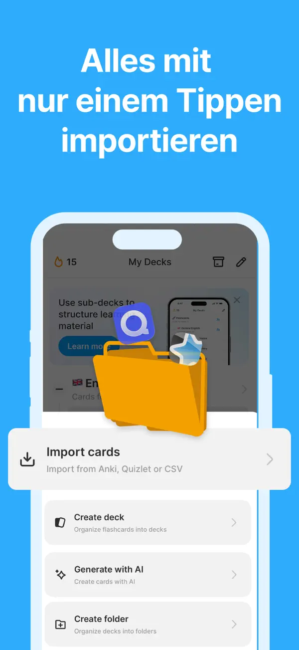 Noji: Karteikarten Lernen iPhone App Screenshot 5 – Bildung