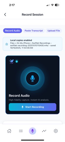 Swiftlet.ai screenshot