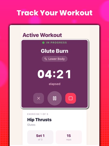 FitHer Strength Training Women iPad screenshot