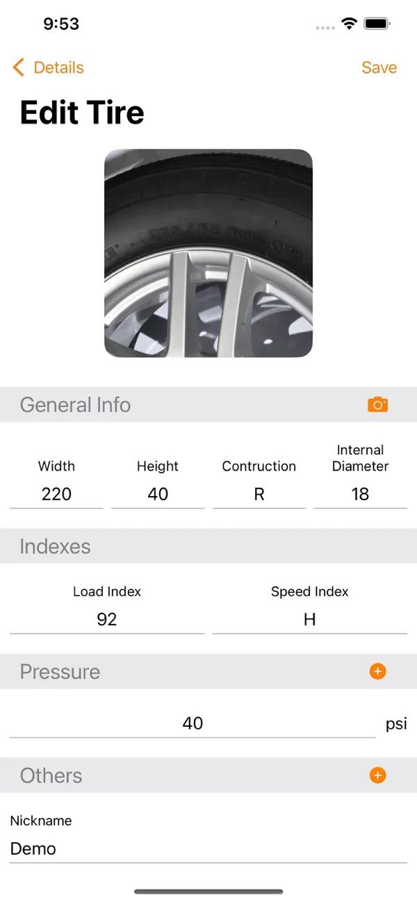 Screenshot #2 pour TireMate Lite