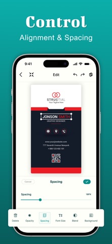 Business Card Maker : Creator iPhone screenshot