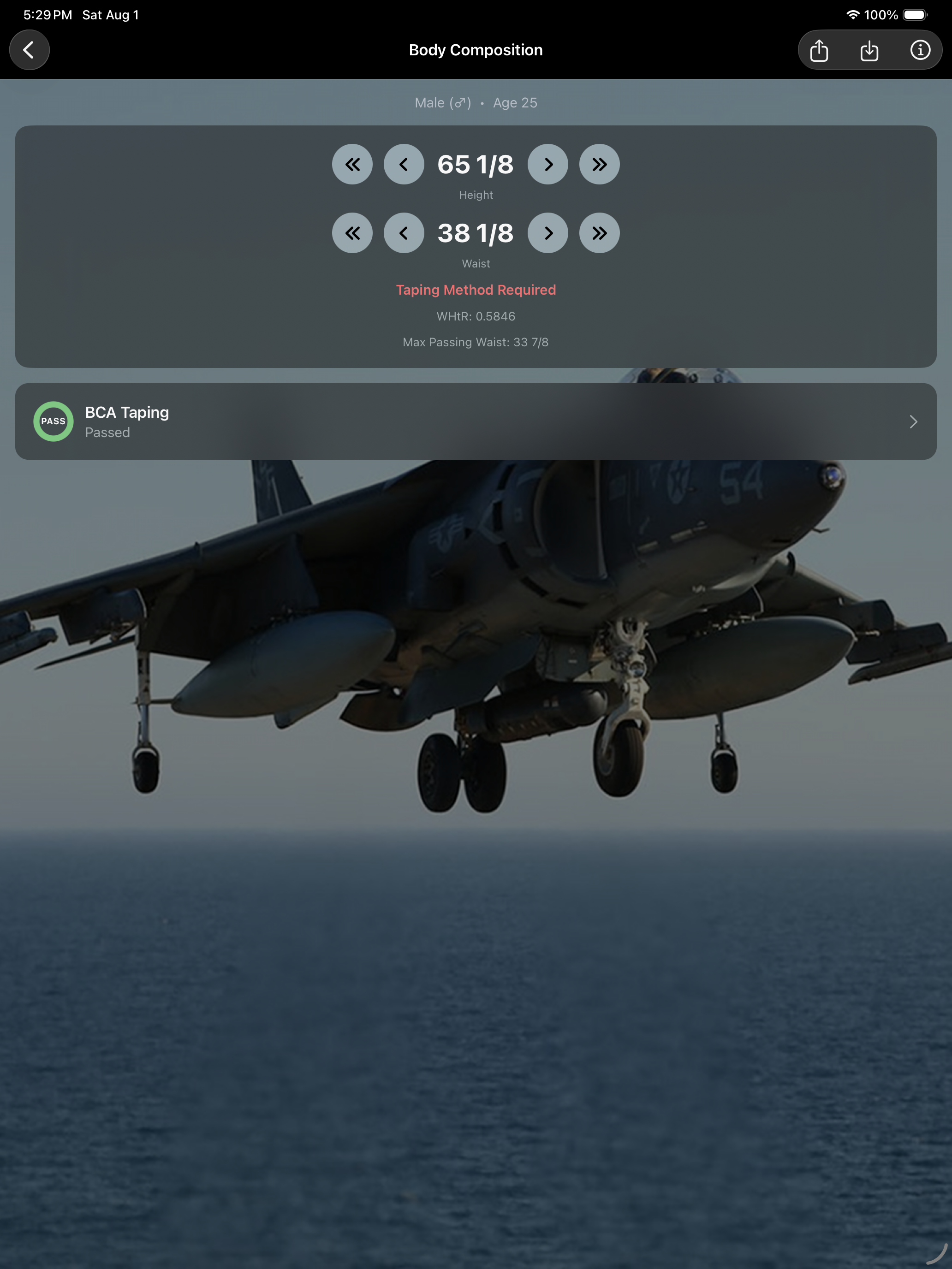 Fitness Calc for Marines screenshot 13