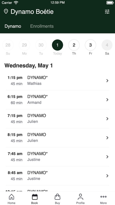 Monday Sports Club Screenshot