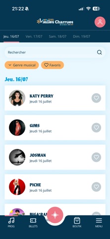 Festival des Vieilles Charrues screenshot