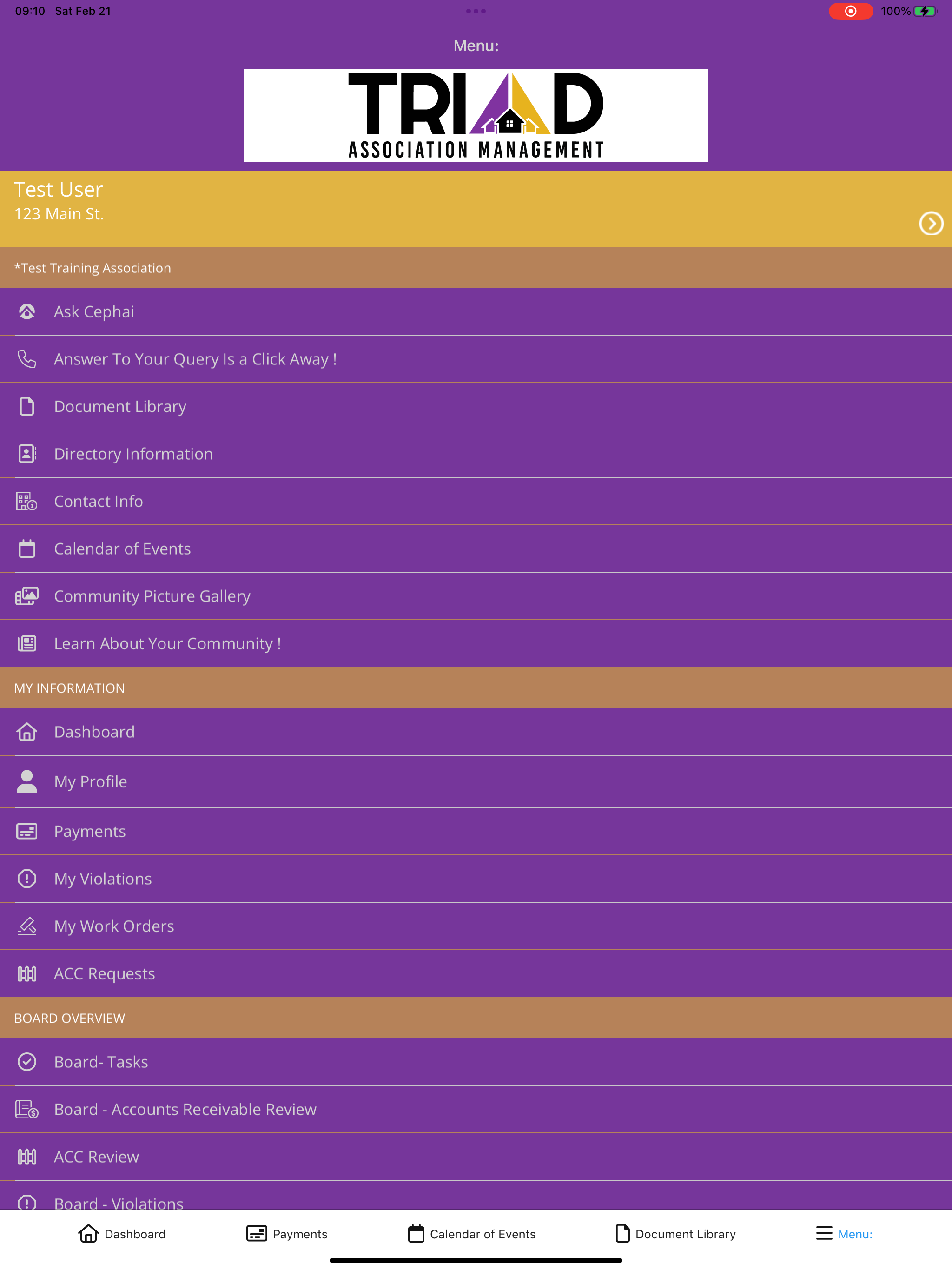 TRIAD Homeowner App