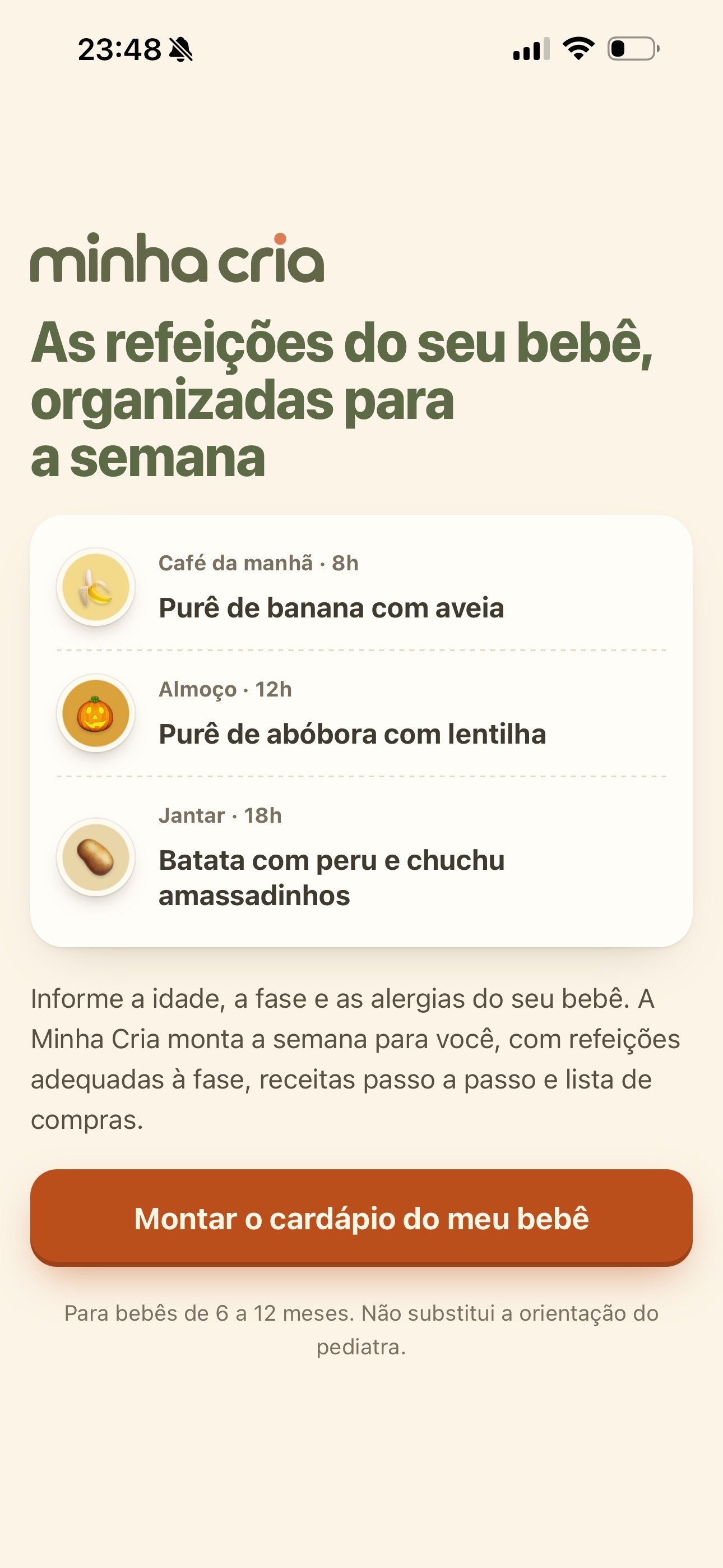 Screenshot 1 of Minha Cria