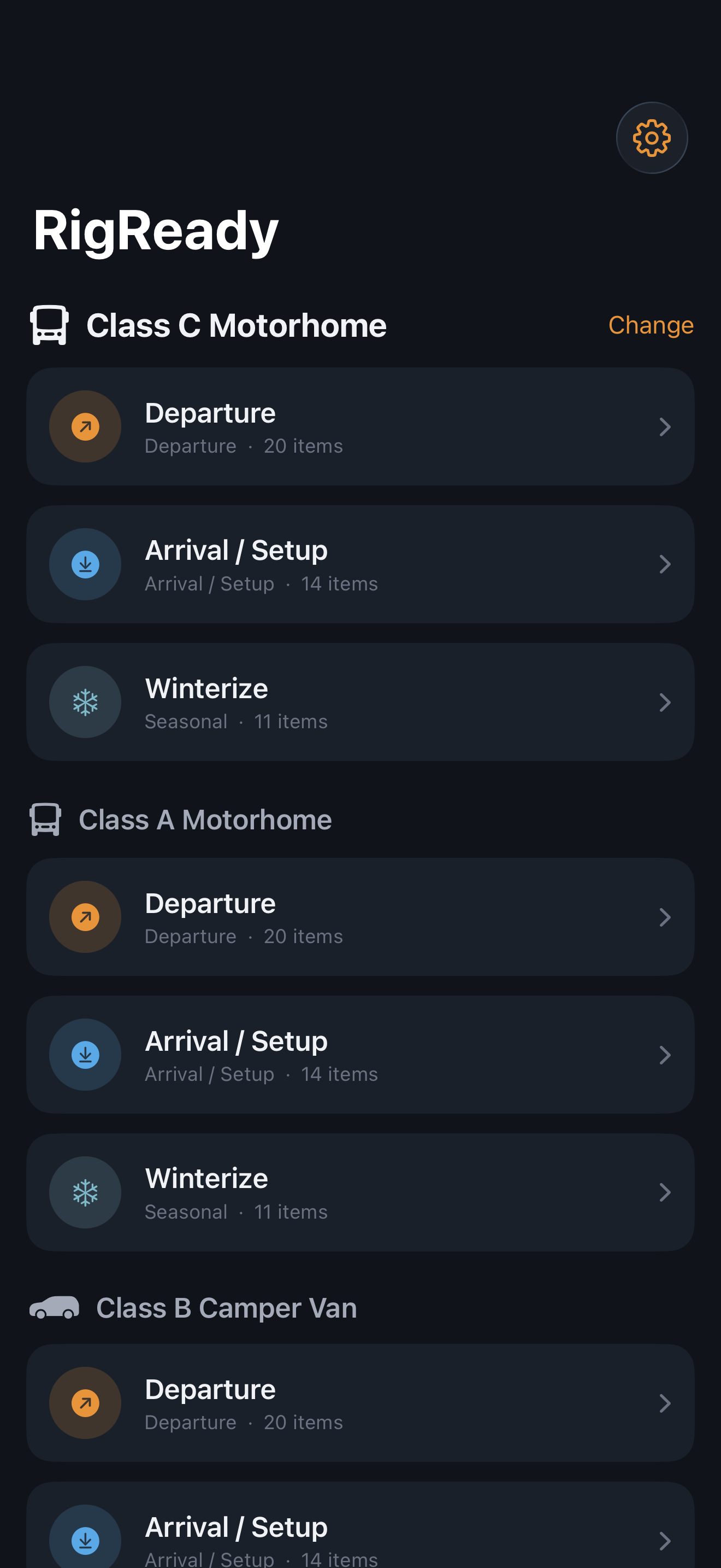 RigReady RV Checklist screenshot 2