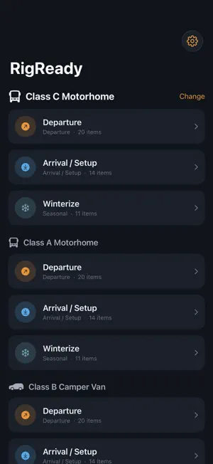 RigReady RV Checklist screenshot 2