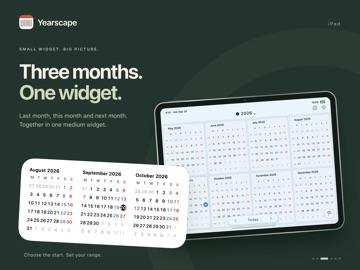 Yearscape: Calendar Widgets iPad screenshot 3