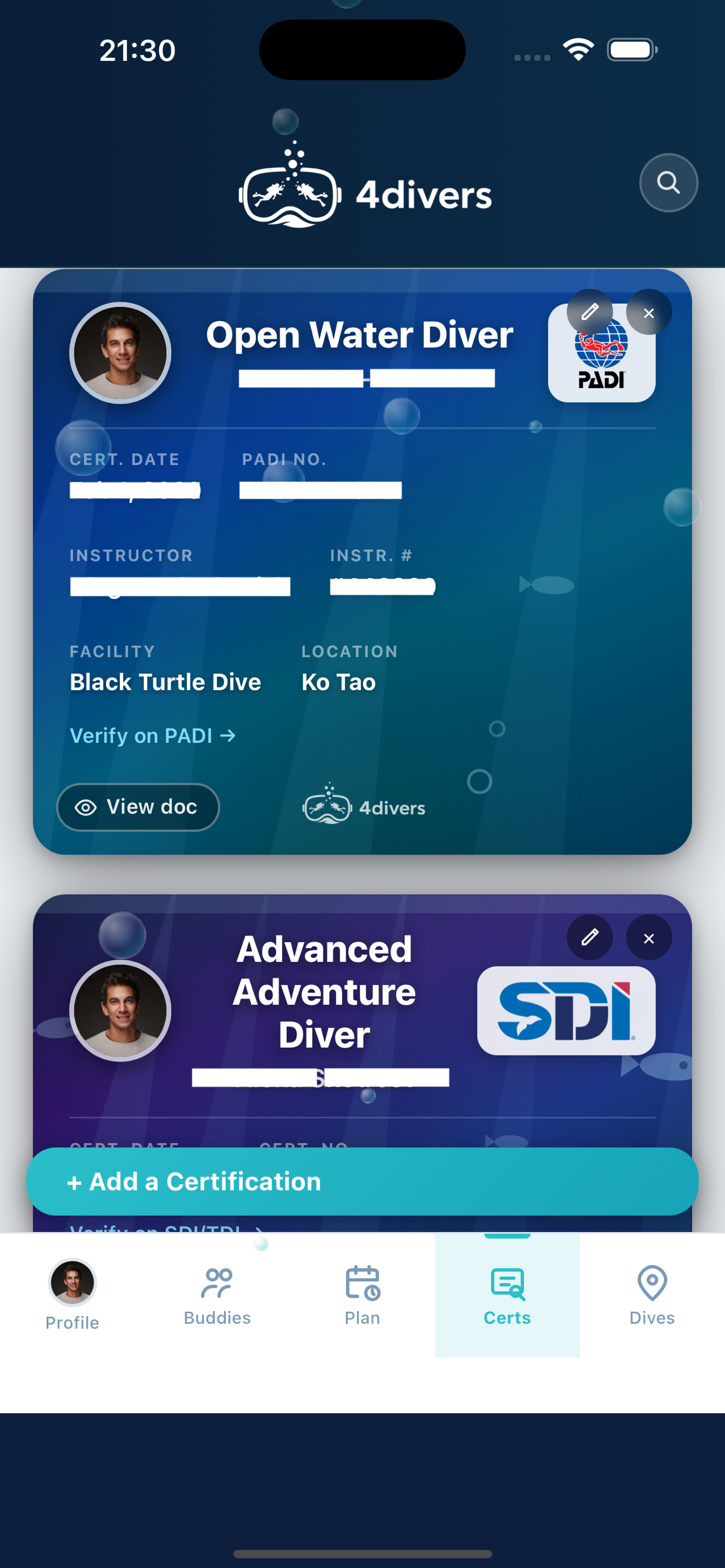 4divers screenshot 3
