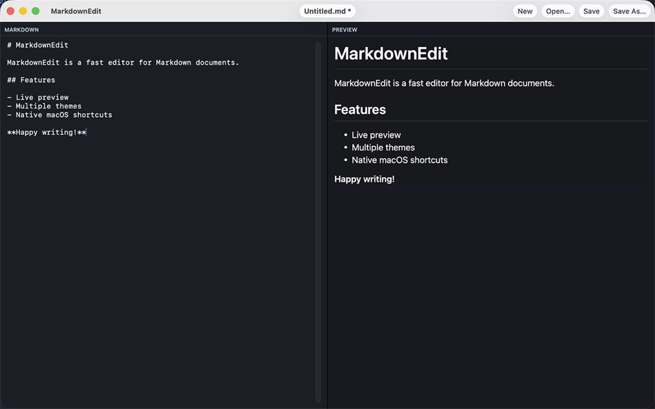 #1. MarkdownEdit (macOS) 由: Crazysoft IT-Solutions e.U.