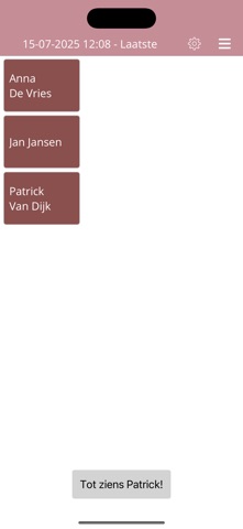 Aanwezigheidsbord Screenshot 4 of 5