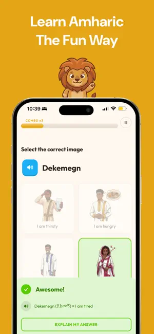 Selam: Learn and Speak Amharic screenshot 1