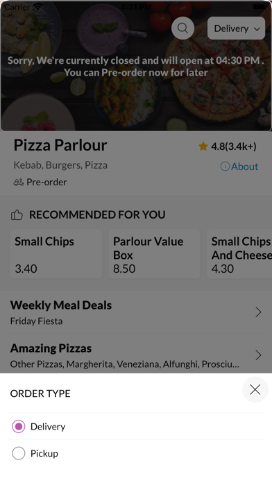Pizza Parlour Screenshot
