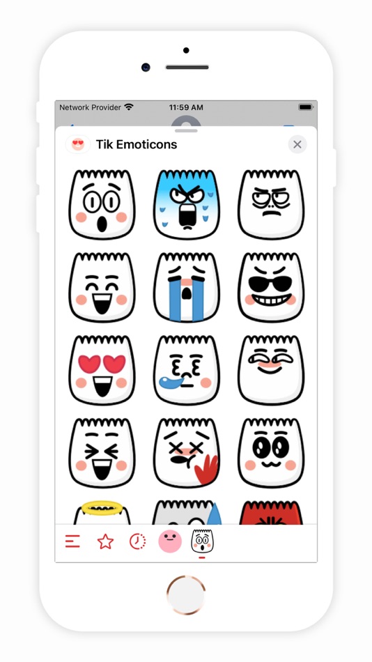 #2. Tik Emoticons (iOS) By: Pratik Dhebariya