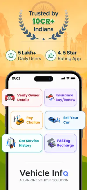 Vehicleinfo - All Vahan Detail iPhone screenshot 1