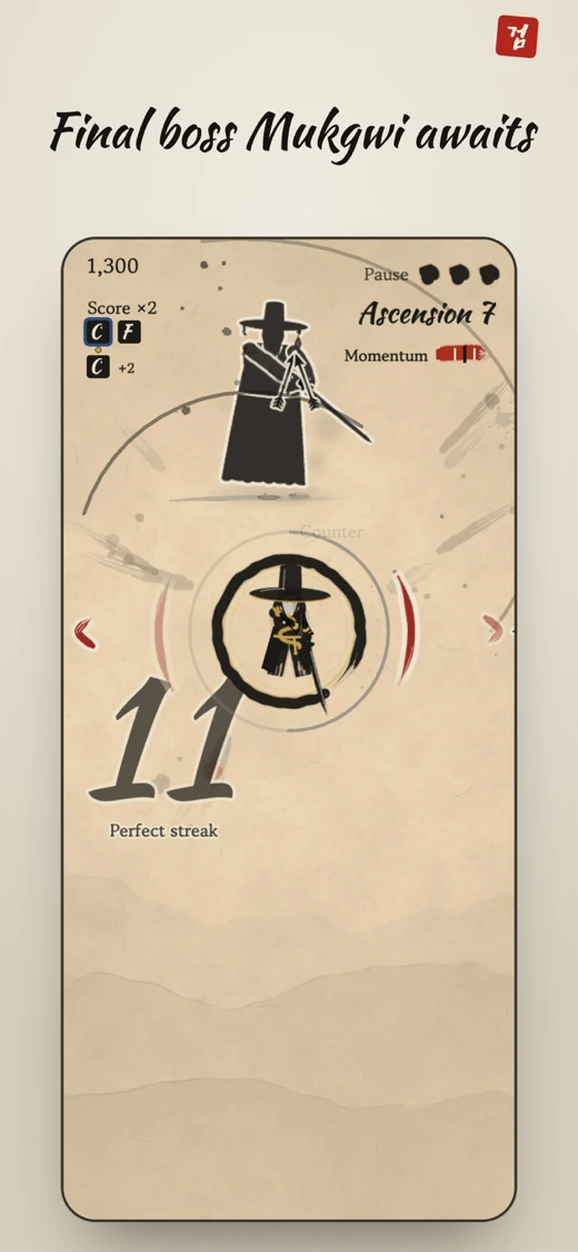 Ink Parry: Seonbi Swordsman screenshot 2