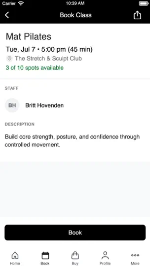 The Stretch & Sculpt Club iPhone-skjermbilde 3