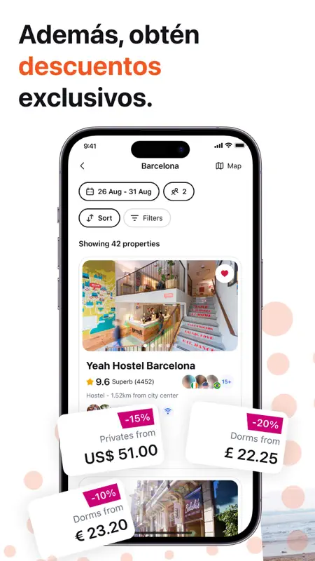 Hostelworld: Hostels, Hostales screenshot 6 of 7
