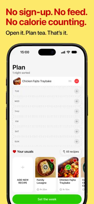TeaTonight: Dinner Planner screenshot 4