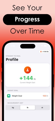 YouGain: Weight Gain Tracker Screenshot 5 of 5