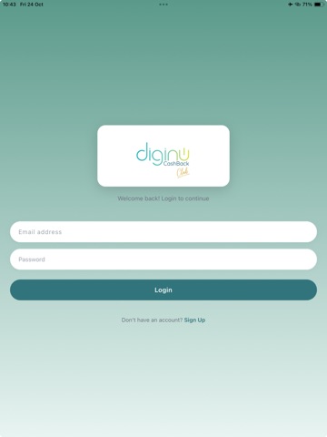 diginuCashback iPad screenshot 1