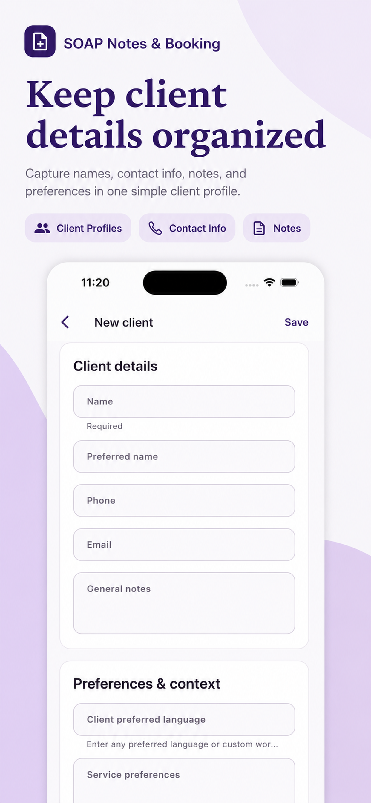 SOAP Notes & Booking screenshot 8