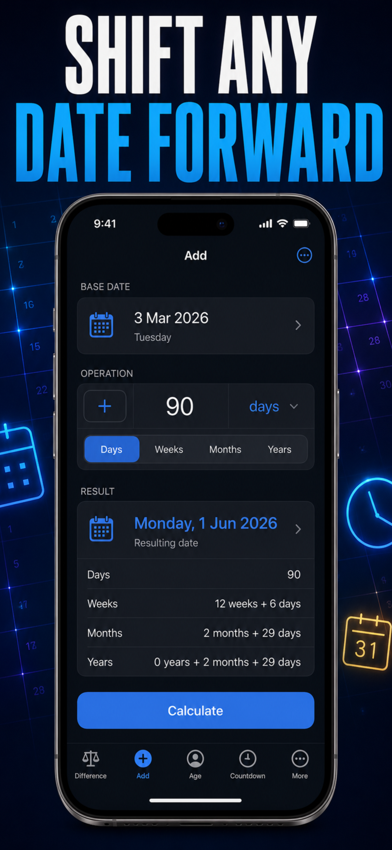 Date Calculator: Days Between screenshot 3