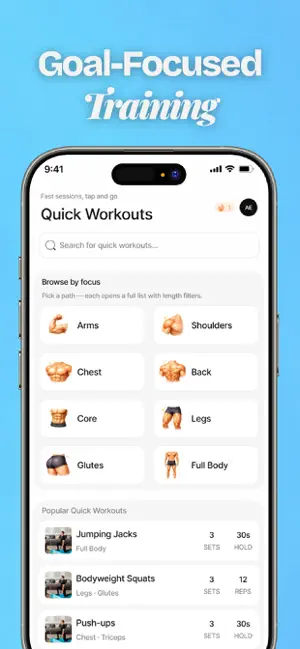 HomiFit: Fit at Home Workout screenshot 3