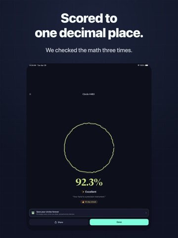 Orbly - Perfect Circle Game iPad screenshot