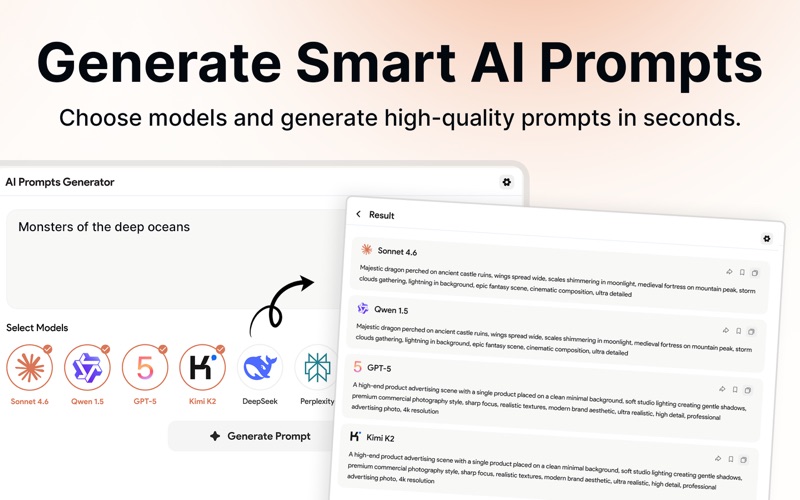 AI Prompts for Chatbot iPhone screenshot