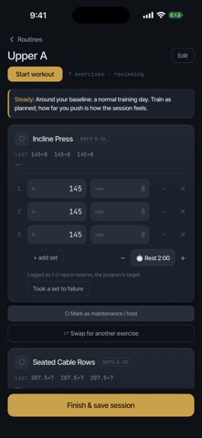 Delta: Strength Training Log screenshot 4