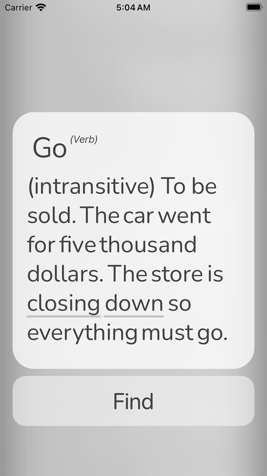 #2. In Depth: English Dictionary (iOS) By: Niiaz Khasanov