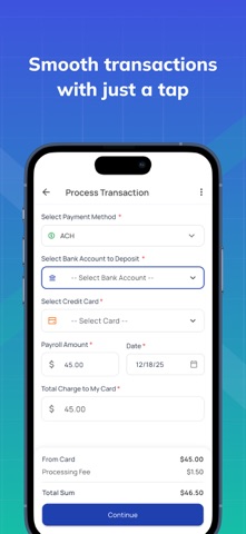 Payroll by Card screenshot