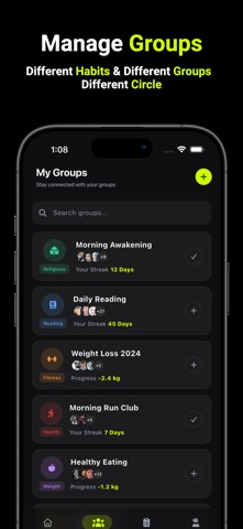 GrowTogether: Habit Tracker Screenshot 2 of 5