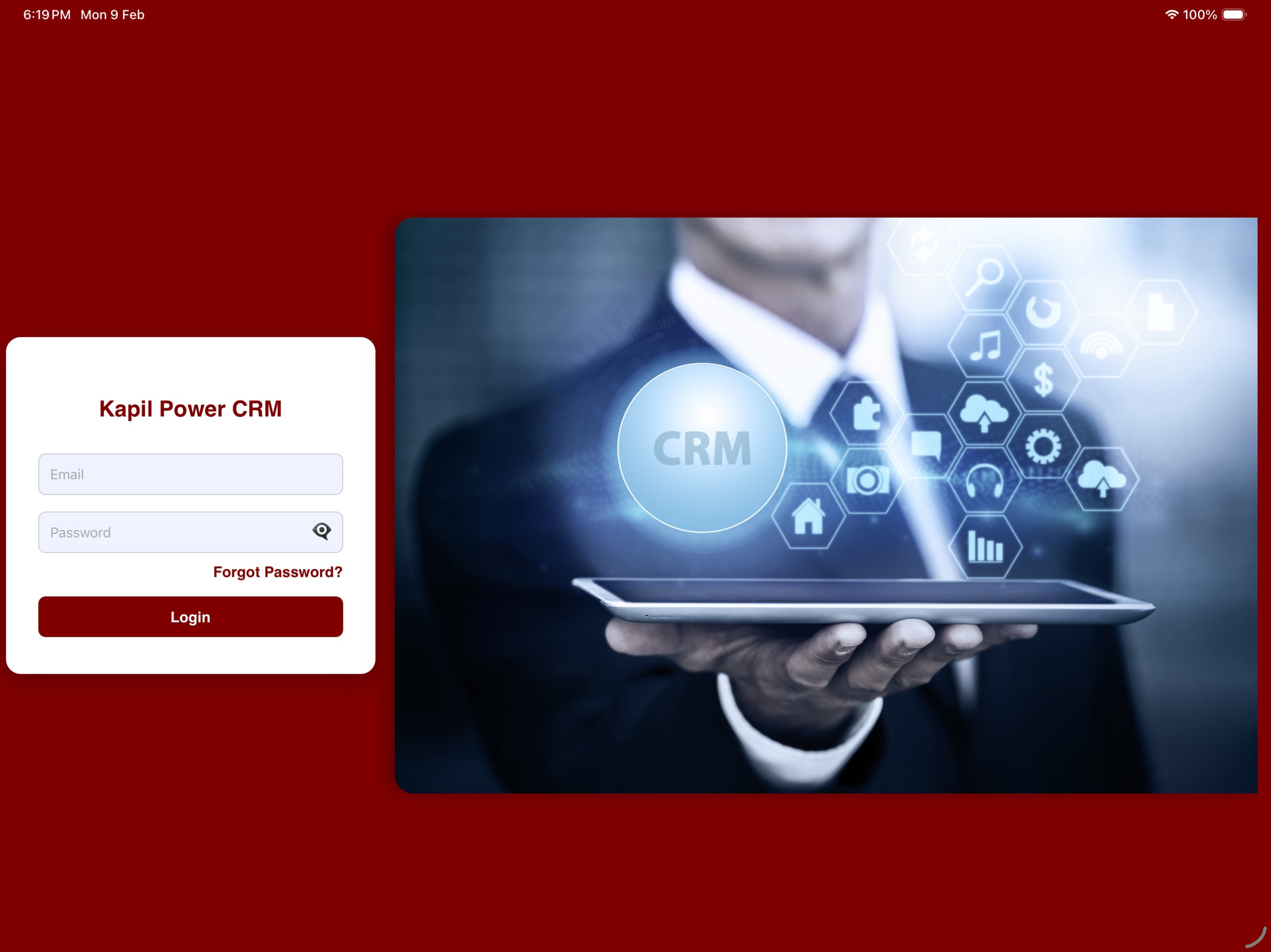 Kapil Power CRM App