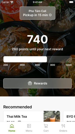 Pho Tám Cali iPhone screenshot 1 - Food & Drink app