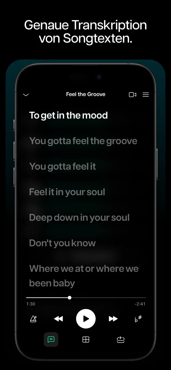 Moises: Die App für Musiker iPhone App Screenshot 7 – Musik