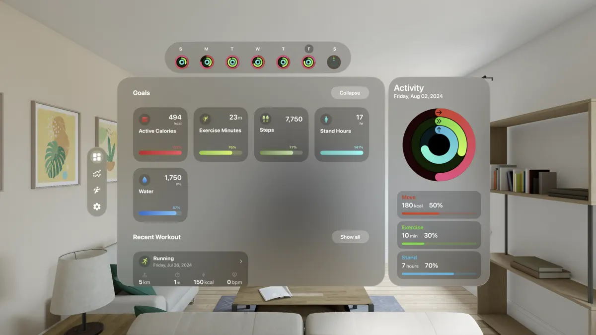 Activity Tracker・FitnessView screenshot 1
