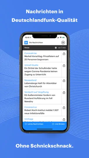 Screenshot von Dlf – Die Nachrichten auf dem iPhone 4