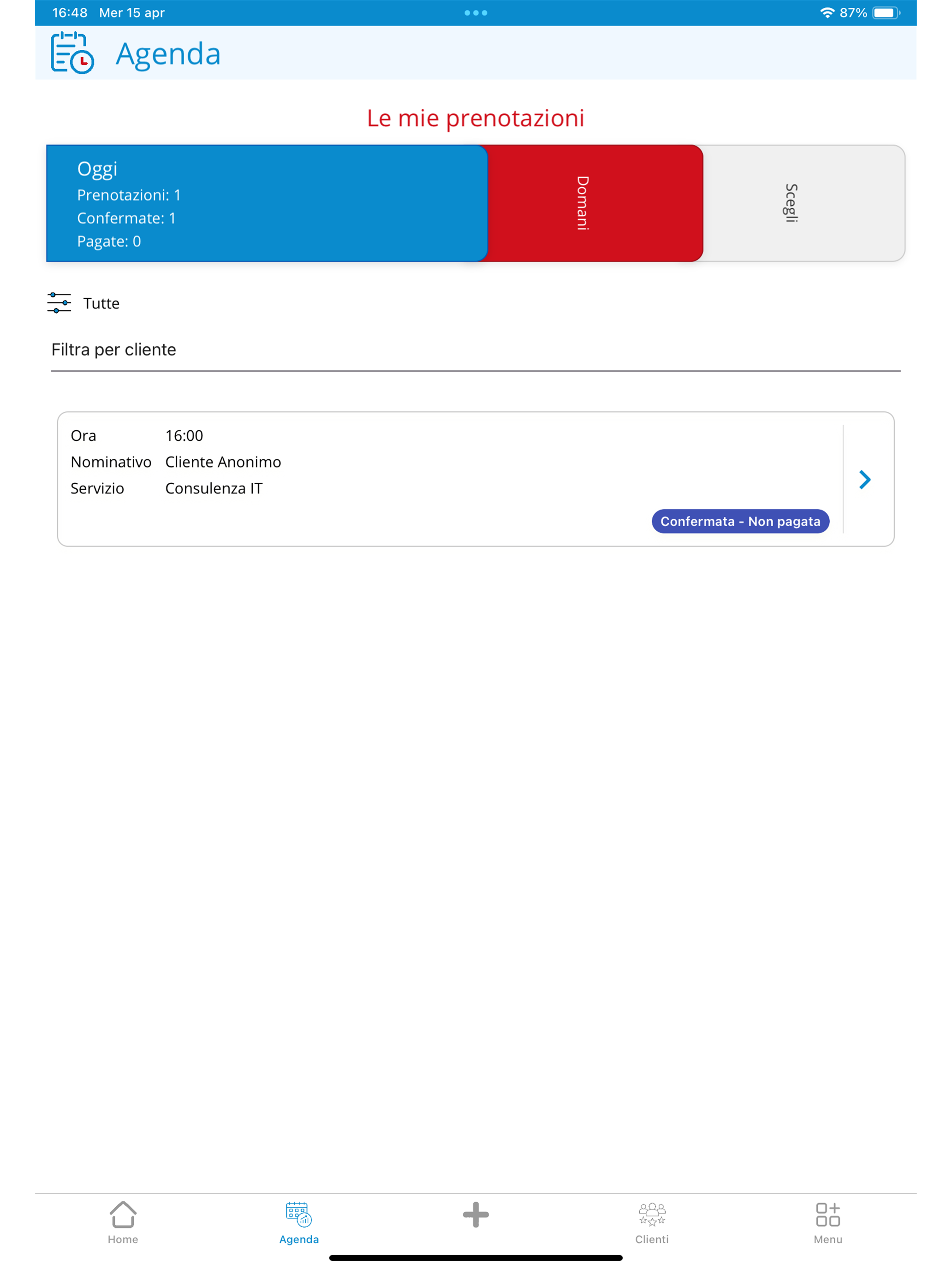Prenotazioni Cloud - Gestore screenshot 8