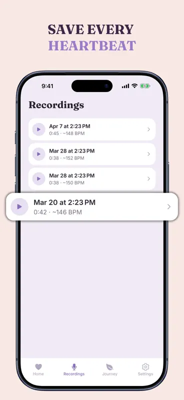Baby Heartbeat Monitor App Pro screenshot 3 of 7