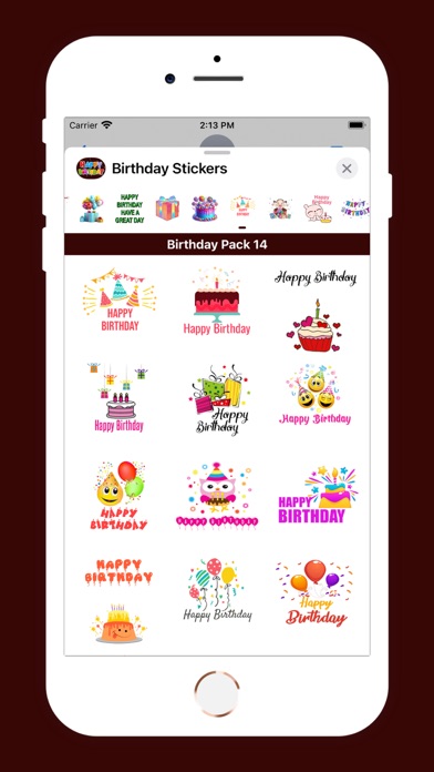 Animated Birthday Stickers !! Screenshot