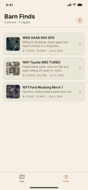 GeoBarnFind screenshot 2