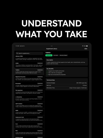 Vitamin & Supplement Tracker iPad screenshot