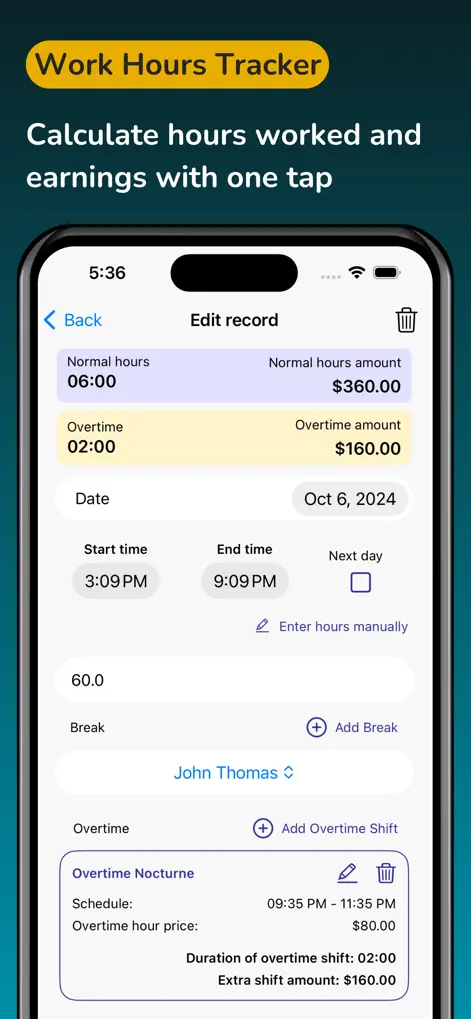 Work Hours Tracker & Paycheck - Productivity App | MWM