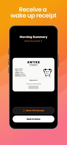 Awyke: Mission Wake Alarm iPhone screenshot