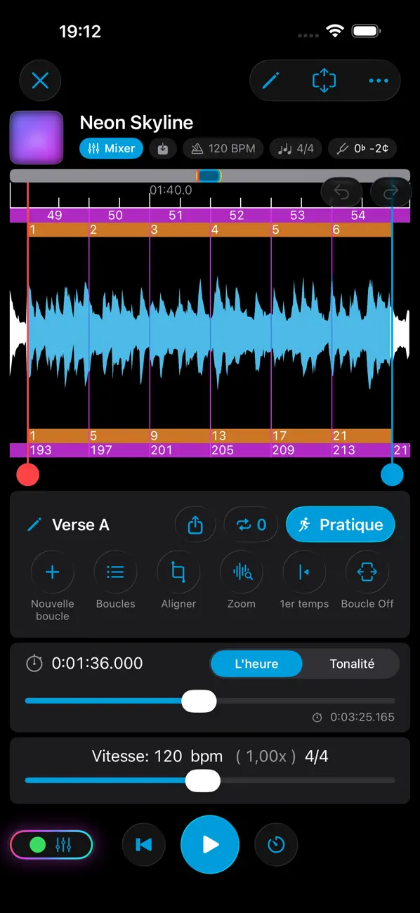 Screenshot #1 pour Music Looper - Outil d'étude