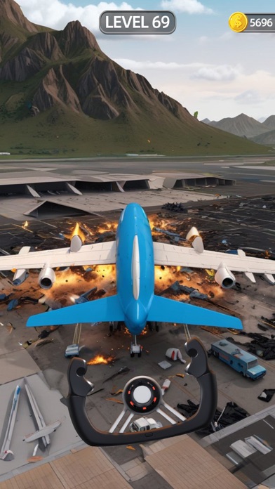 Sling Plane 3D - Sky Crash Jet Screenshot