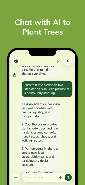 TreeGPT: Tree Planting AI screenshot 1